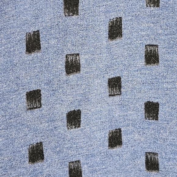 Kensie Women's Blue & Black Dot Print Long-Sleeved Top Size XL - Picture 5 of 11